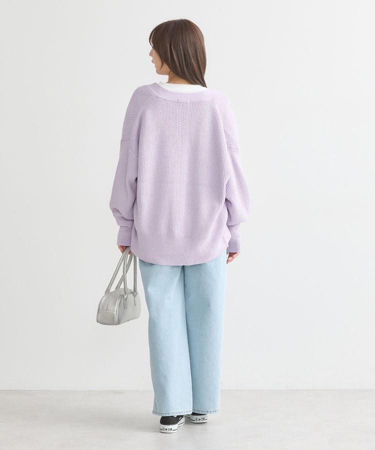 earth music&ecology「ダブルタックワイドデニムパンツ」|デニム|