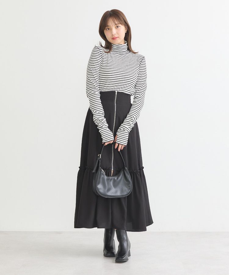 earth music&ecology「リブタートルネックプルオーバー」|Tシャツ・カットソー|