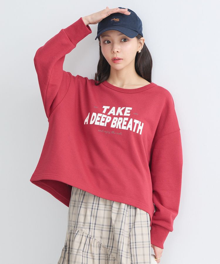 earth music&ecology「アソートロゴスウェット」|スウェット・ジャージ|Red