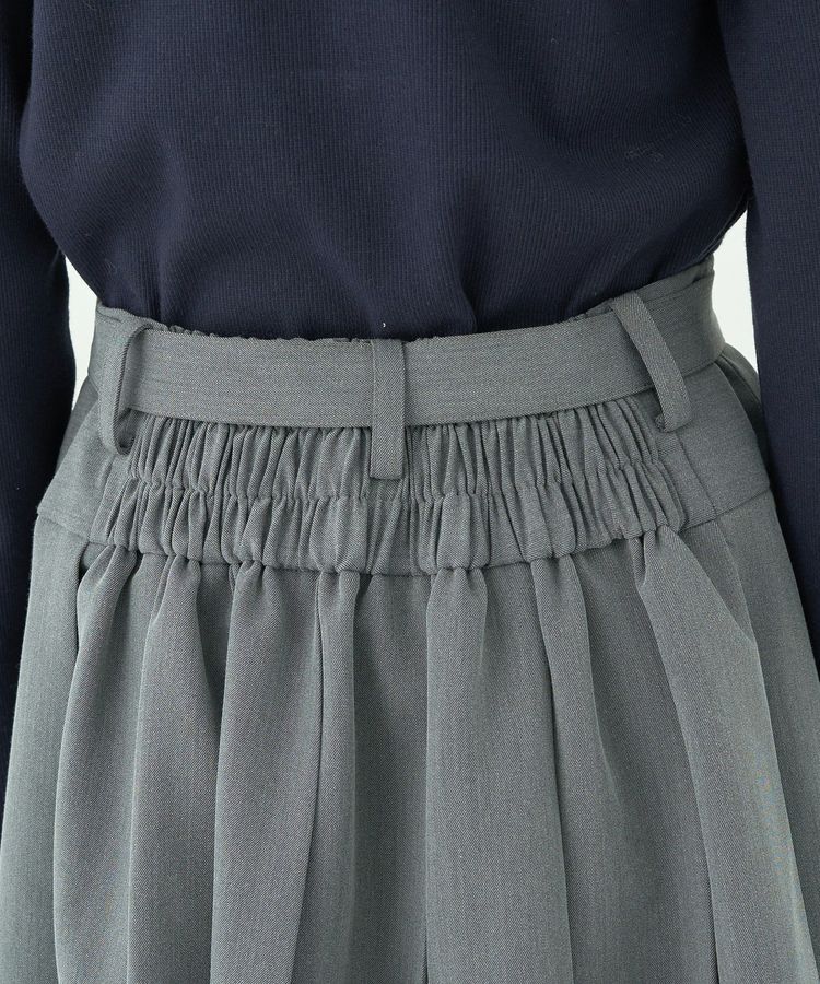 earth music&ecology「ベルト付きプリーツミニスカート」|スカート|