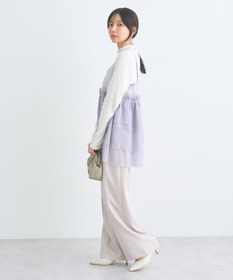 earth music&ecology「ランダムチェーンリブハイネックプルオーバー」|Tシャツ・カットソー|