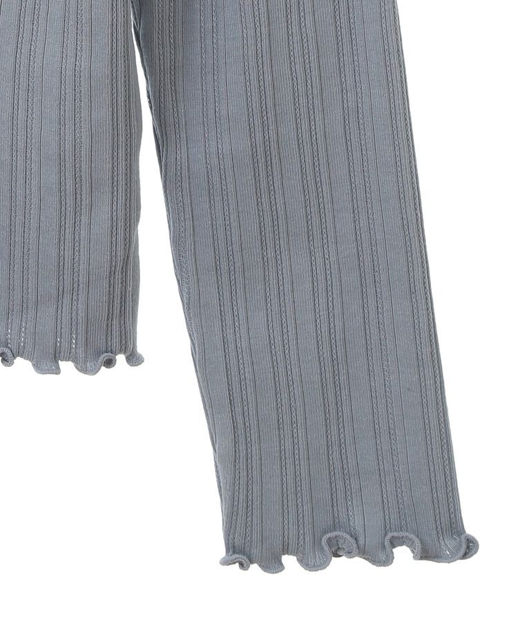 earth music&ecology「ランダムチェーンリブハイネックプルオーバー」|Tシャツ・カットソー|