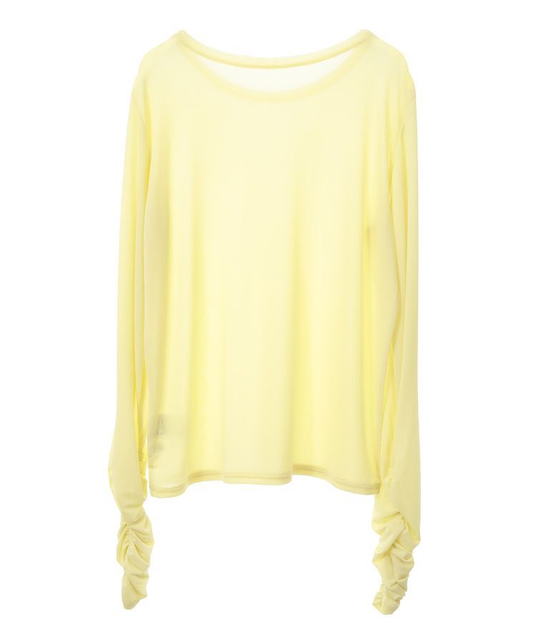 earth music&ecology「シャーリングスリーブシアープルオーバー」|Tシャツ・カットソー|