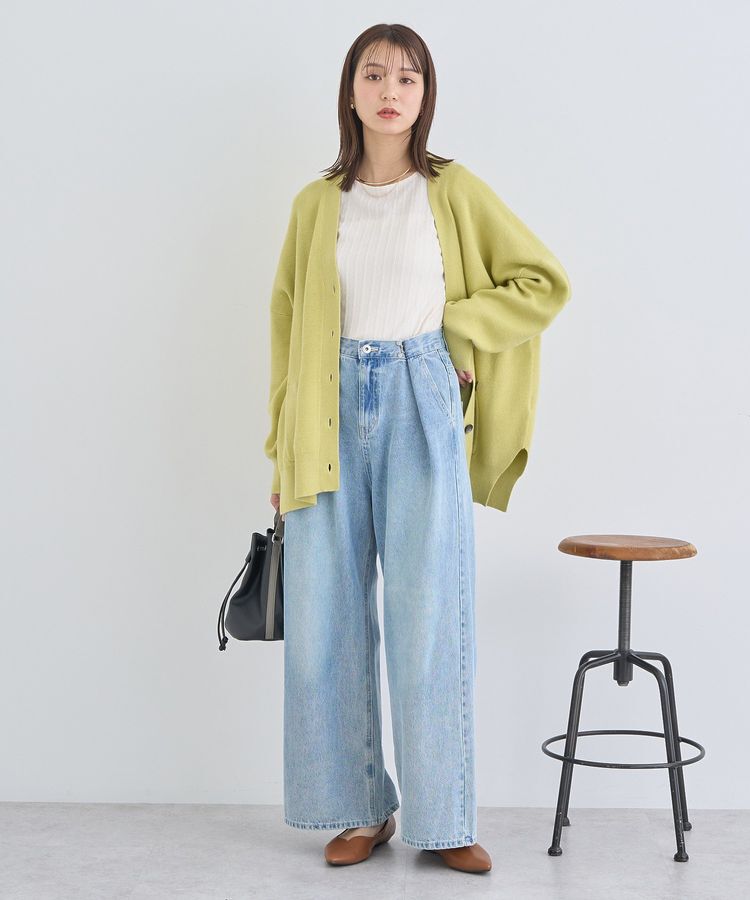 earth music&ecology「タックホックデニムパンツ」|デニム|