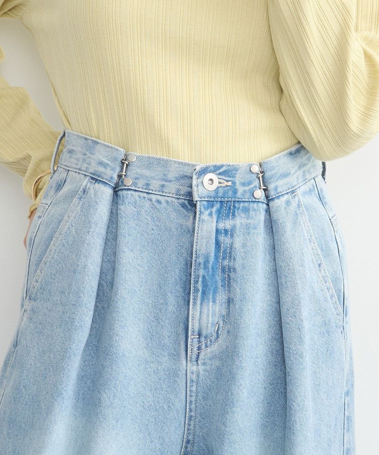 earth music&ecology「タックホックデニムパンツ」|デニム|