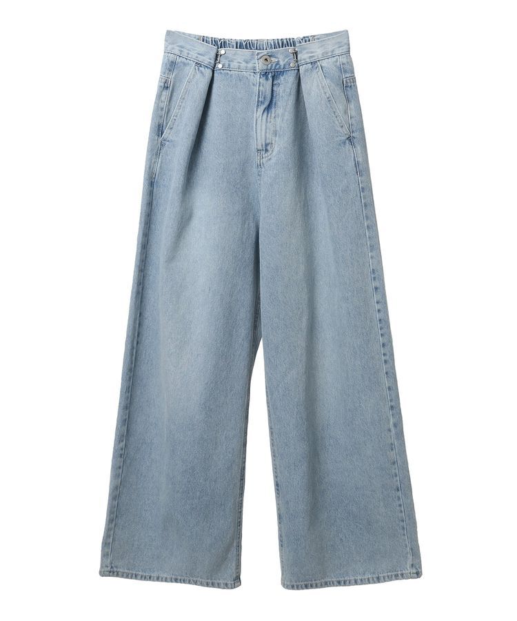 earth music&ecology「タックホックデニムパンツ」|デニム|