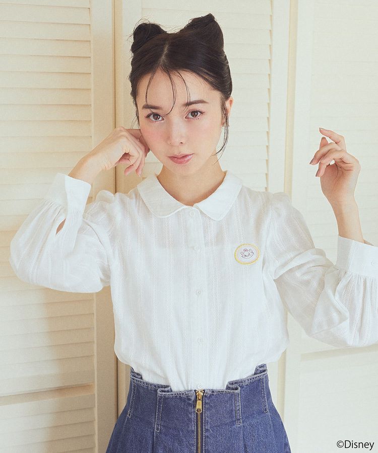 earth music&ecology「Disney/Marie/ワッペンブラウス」|シャツ・ブラウス|
