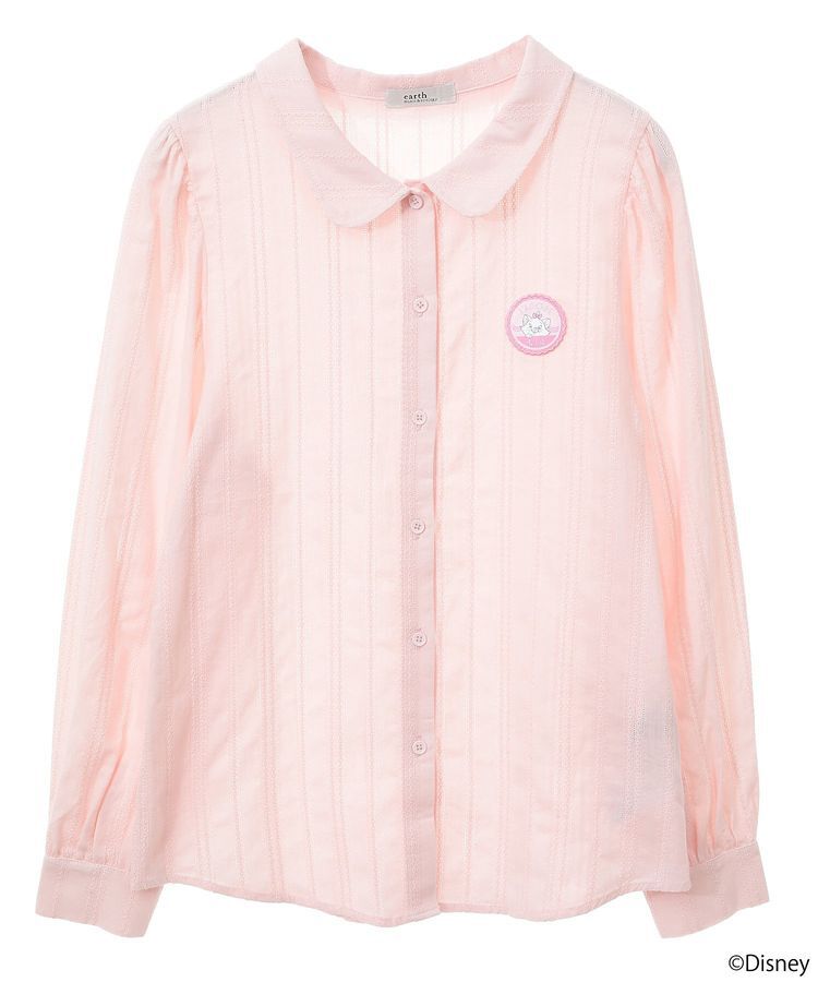 earth music&ecology「Disney/Marie/ワッペンブラウス」|シャツ・ブラウス|Pink