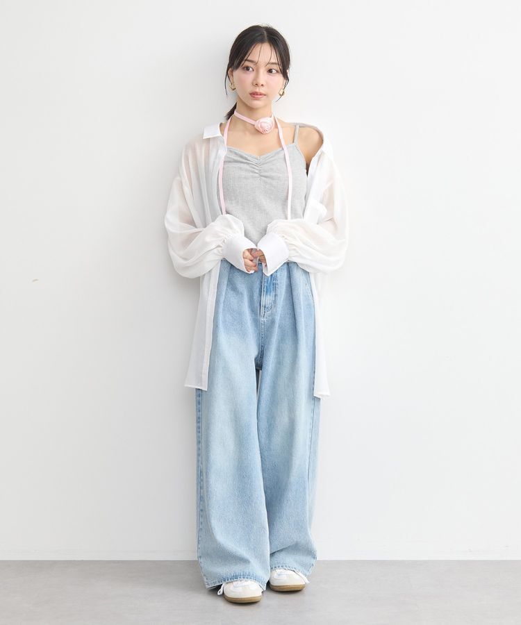 earth music&ecology「SET2点ローズモチーフチョーカー+キャミインナー」|インナー|