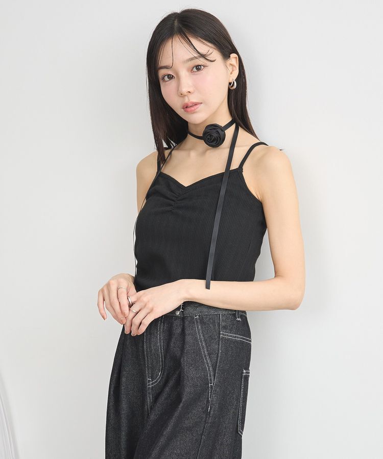 earth music&ecology「SET2点ローズモチーフチョーカー+キャミインナー」|インナー|