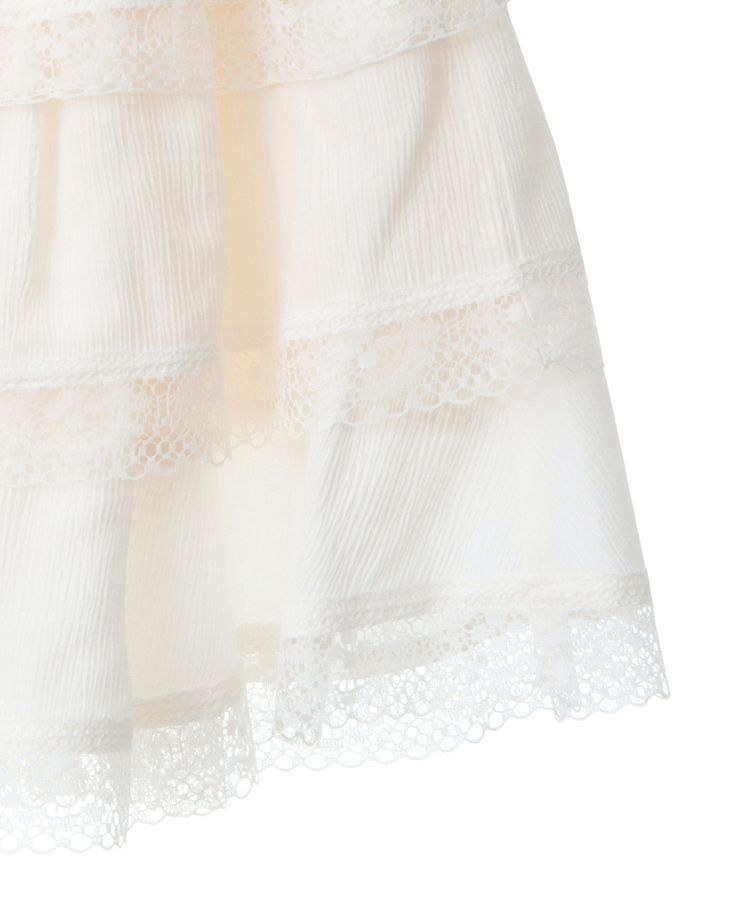 earth music&ecology「ティアードレースミニスカート」|スカート|