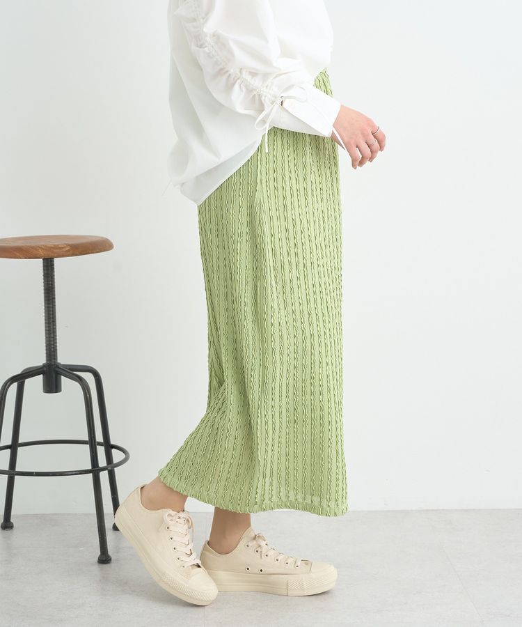 earth music&ecology「ベルティカルフリルナロースカート」|タイト|