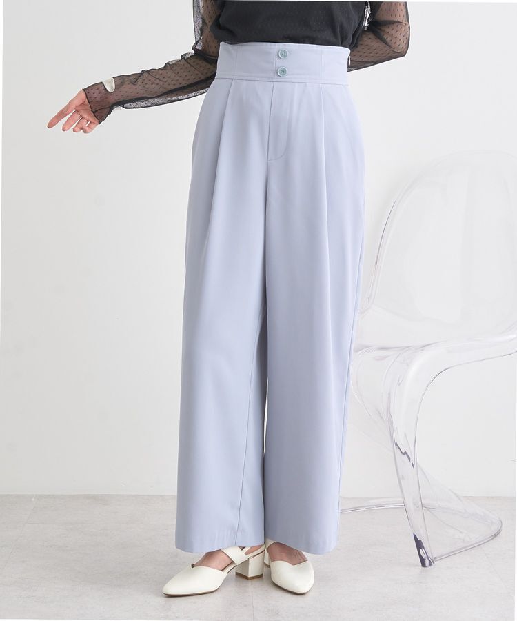 earth music&ecology「ハイウエストワイドパンツ」|その他|Gray