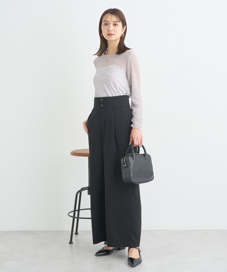 earth music&ecology「ハイウエストワイドパンツ」|その他|