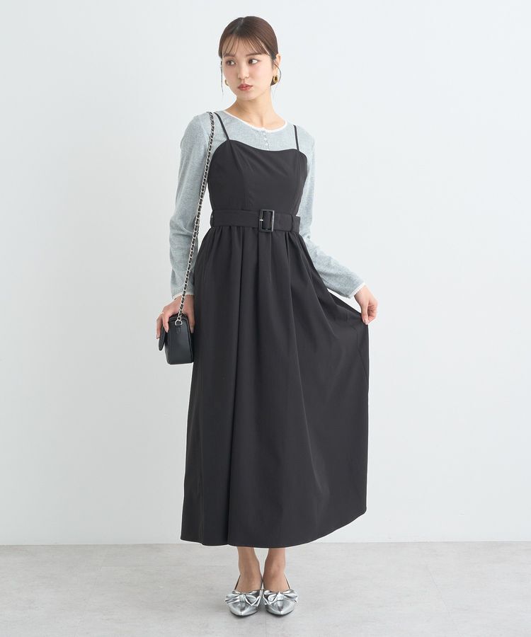 earth music&ecology「ベルト付きキャミワンピース」|ワンピース|