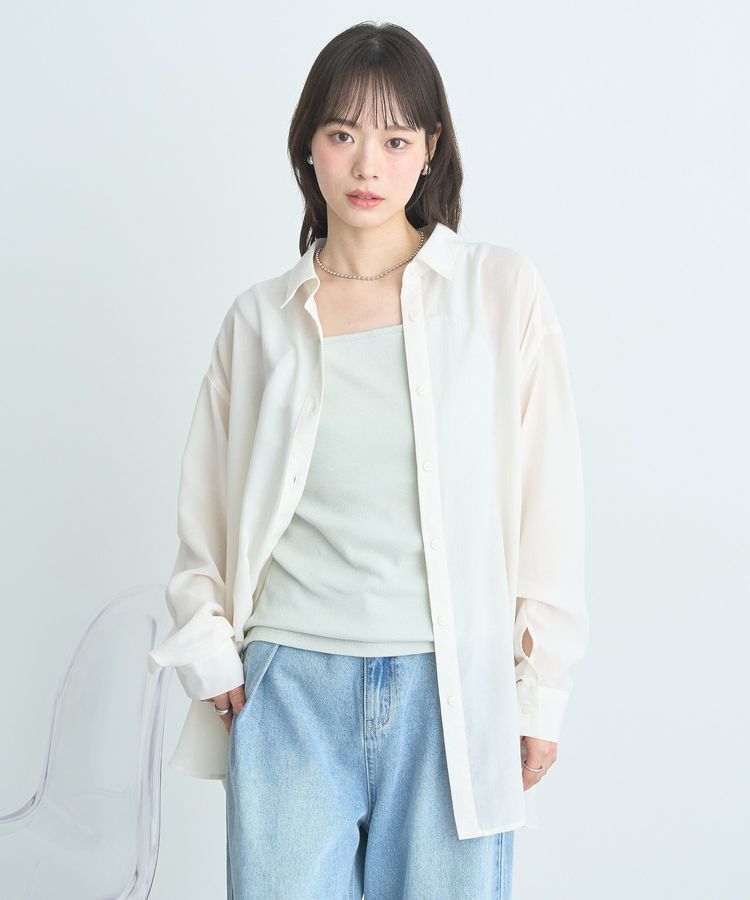 earth music&ecology「シアーシャツ」|シャツ・ブラウス|