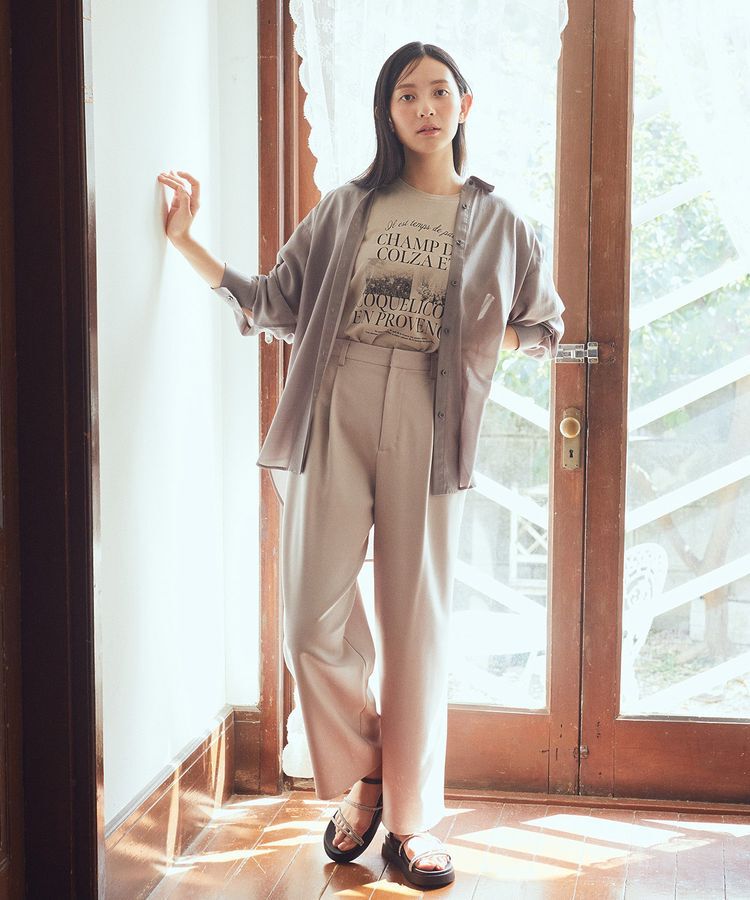 earth music&ecology「シアーシャツ」|シャツ・ブラウス|