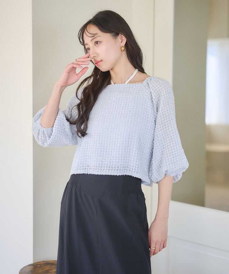 earth music&ecology「前後2wayミニフリンジブラウス」|シャツ・ブラウス|