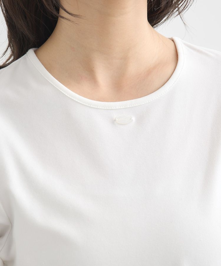 earth music&ecology「ロゴプレート付きパフスリーブプルオーバー」|Tシャツ・カットソー|