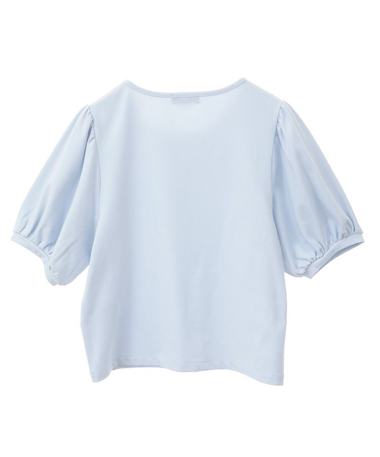 earth music&ecology「ロゴプレート付きパフスリーブプルオーバー」|Tシャツ・カットソー|