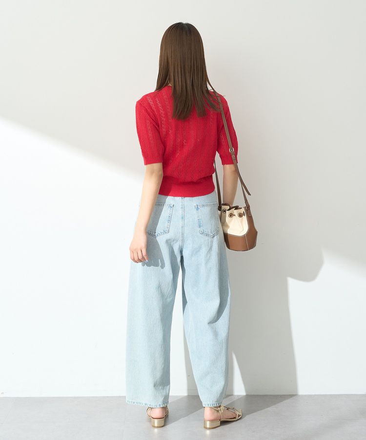 earth music&ecology「フロントタックデニムパンツ」|デニム|