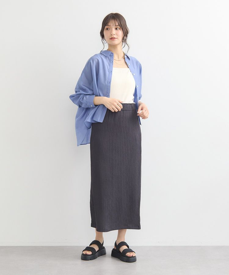 earth music&ecology「ワイドシルエットシアーシャツ」|シャツ・ブラウス|