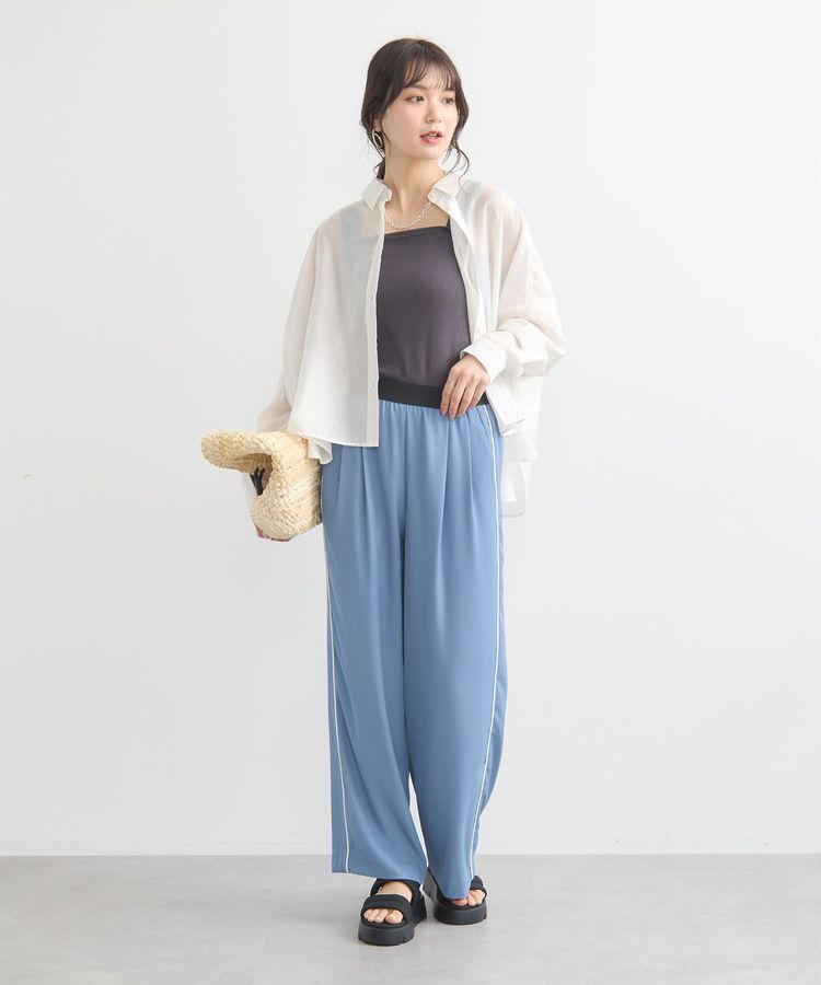 earth music&ecology「ワイドシルエットシアーシャツ」|シャツ・ブラウス|