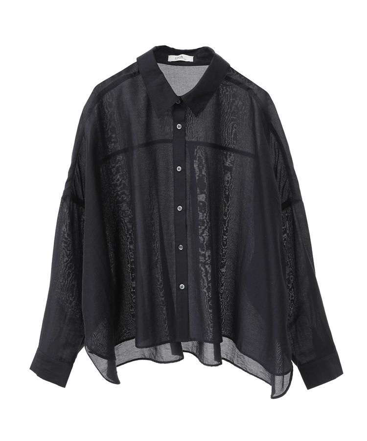 earth music&ecology「ワイドシルエットシアーシャツ」|シャツ・ブラウス|