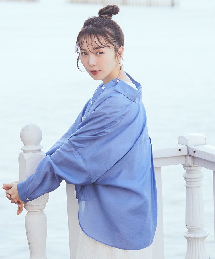 earth music&ecology「ワイドシルエットシアーシャツ」|シャツ・ブラウス|