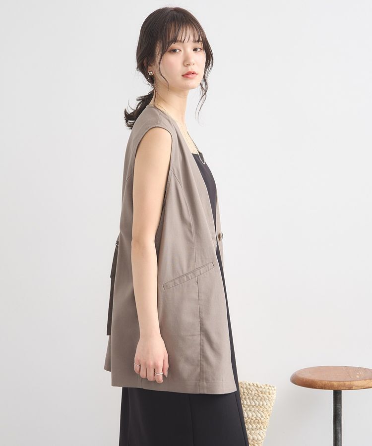 earth music&ecology「リラックスジレ / リネン混」|ベスト・ジレ|