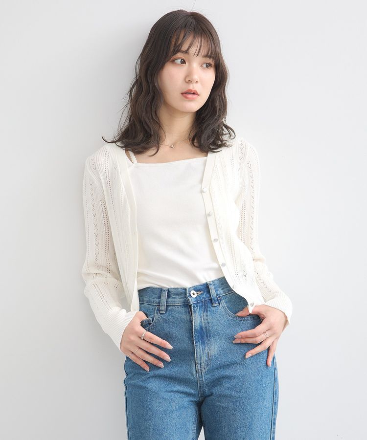 earth music&ecology「ホルターレースキャミソール」|キャミソール|