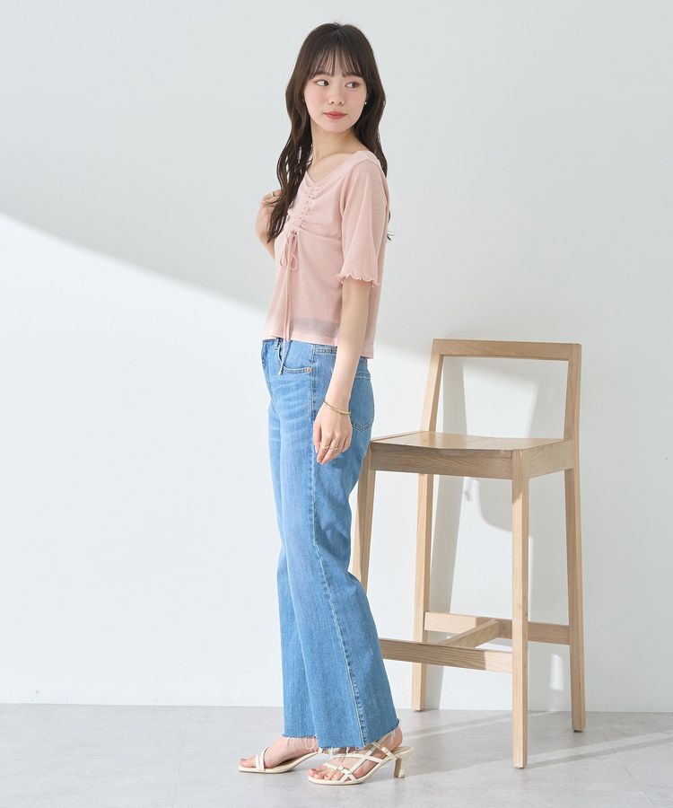 earth music&ecology「アシメネックドロストシアープルオーバー」|Tシャツ・カットソー|