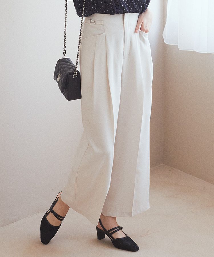 earth music&ecology「サイドビットワイドストレートパンツ」|その他|