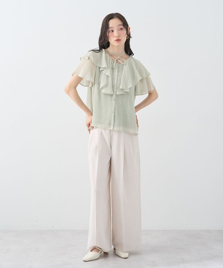 earth music&ecology「サイドビットワイドストレートパンツ」|その他|