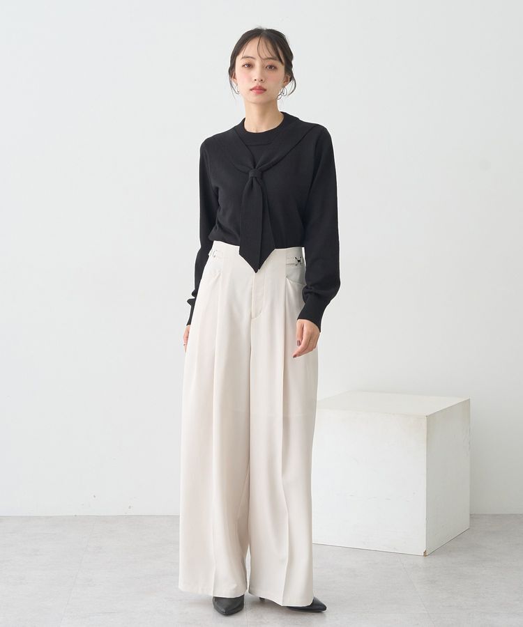 earth music&ecology「サイドビットワイドストレートパンツ」|その他|