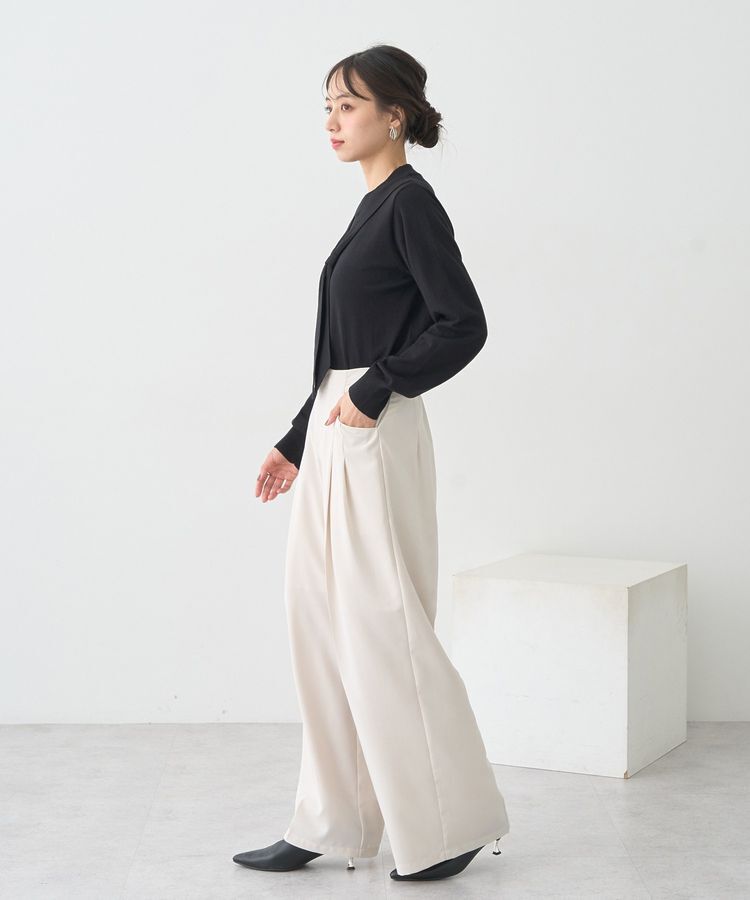 earth music&ecology「サイドビットワイドストレートパンツ」|その他|