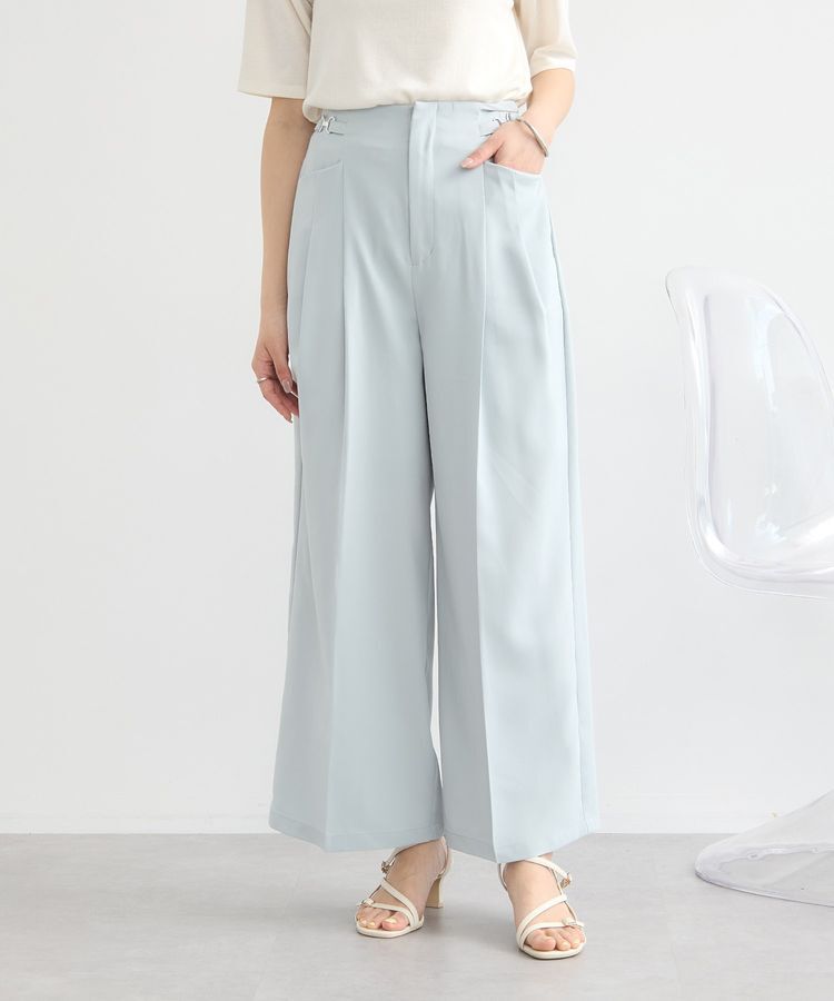 earth music&ecology「サイドビットワイドストレートパンツ」|その他|