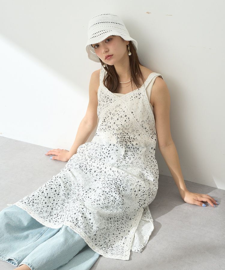 earth music&ecology「透かし編みサーモハット」|その他|