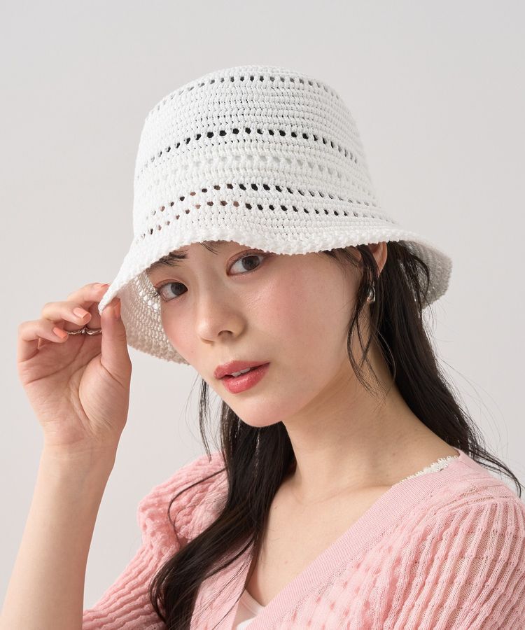 earth music&ecology「透かし編みサーモハット」|その他|