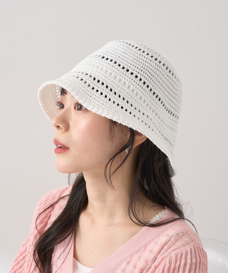 earth music&ecology「透かし編みサーモハット」|その他|