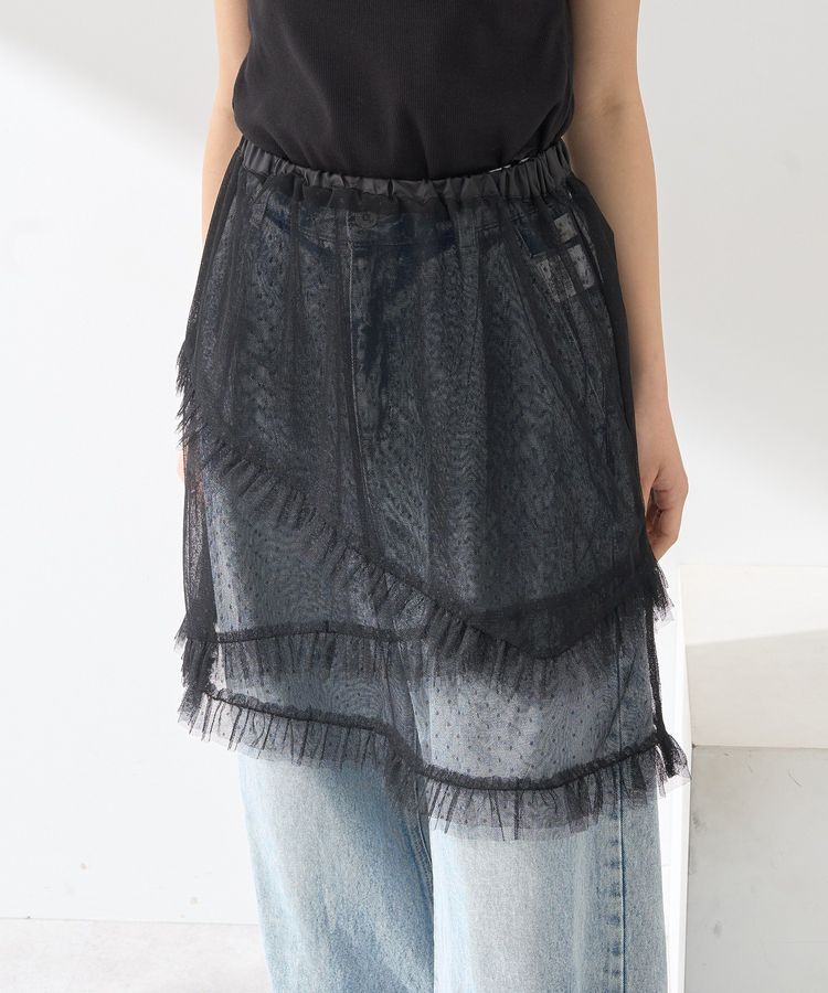 earth music&ecology「ドットチュールスカート」|スカート|