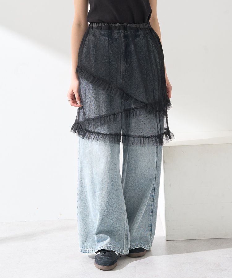 earth music&ecology「ドットチュールスカート」|スカート|