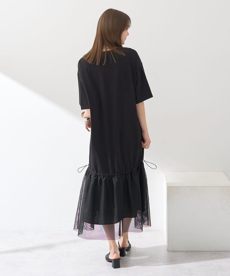 earth music&ecology「メッシュドッキングワンピース」|ワンピース|