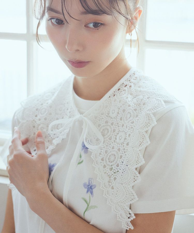 earth music&ecology「ケミカルレース付け襟」|その他|Ivory