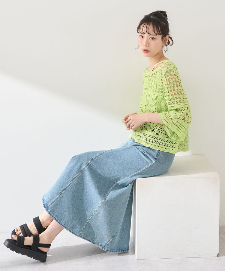 earth music&ecology「クロシェ風プルオーバー」|Tシャツ・カットソー|