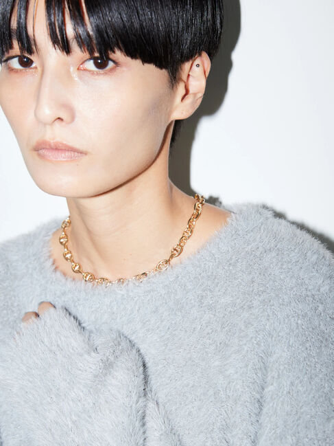  「【WEB限定】オーバルチェーンマグネットネックレス」|ネックレス|