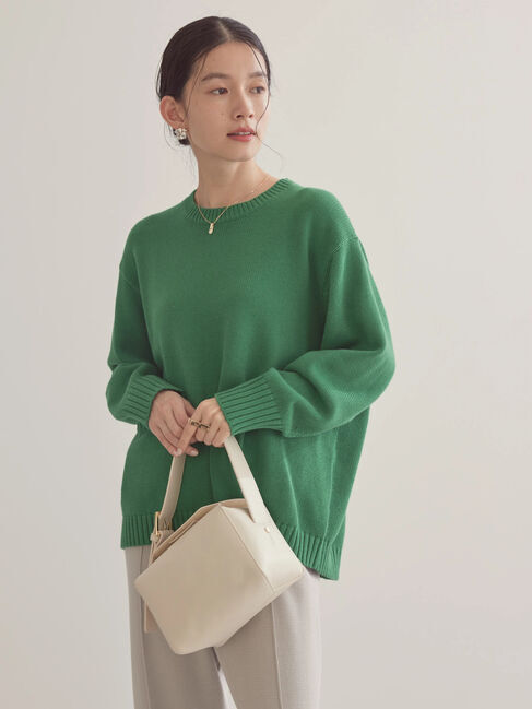  「ポケット付きニットプルオーバー」|ニット・セーター|