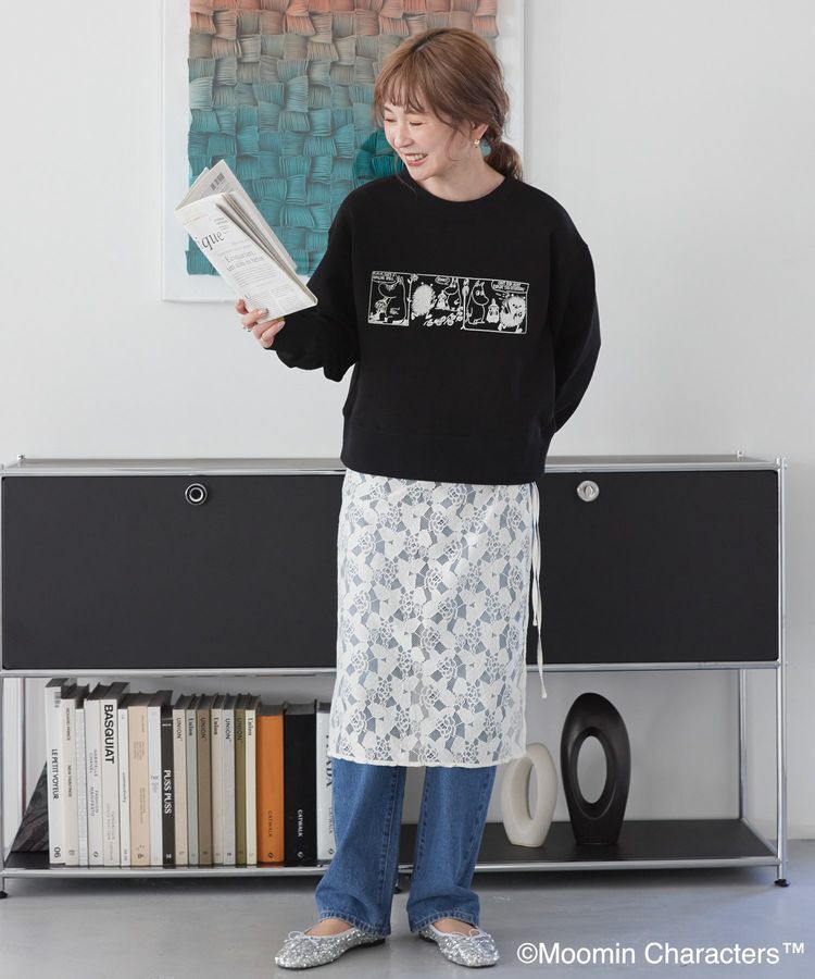 AMERICAN HOLIC「【WEB限定】Moomin コミック柄プリント裏毛プルオーバー」|スウェット・ジャージ|