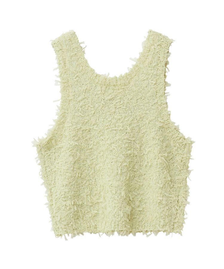 Green Parks「・swing　by　2wayチュールヤーンベスト」|ベスト・ジレ|