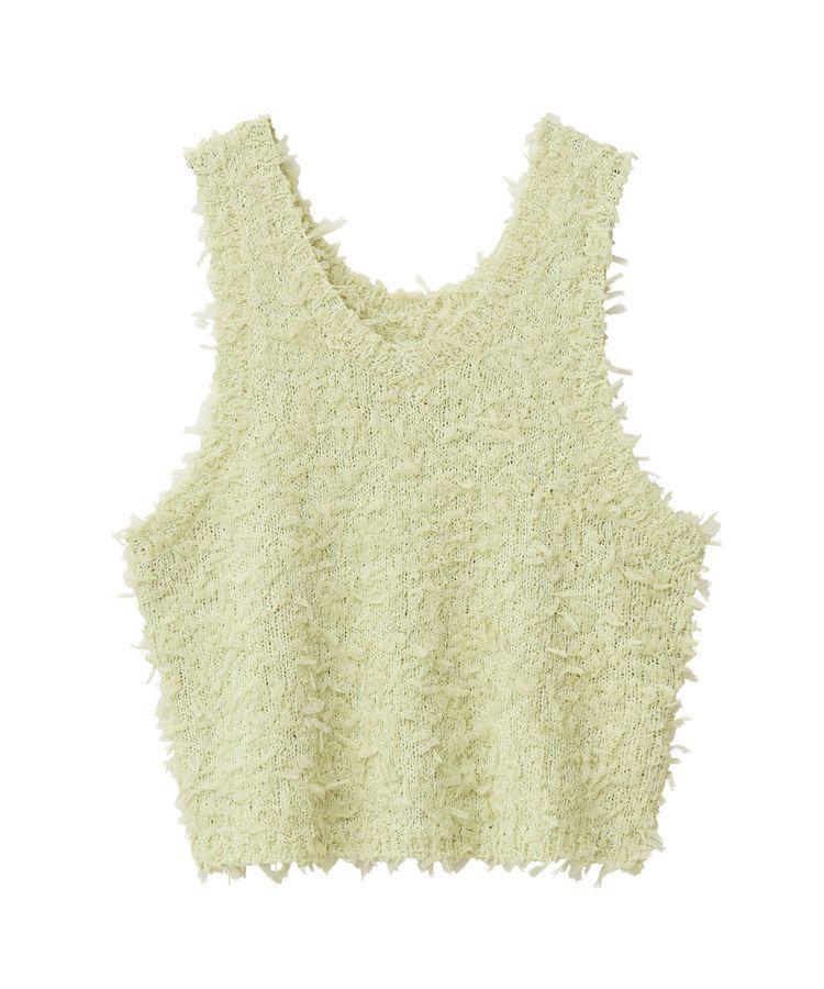 Green Parks「・swing　by　2wayチュールヤーンベスト」|ベスト・ジレ|